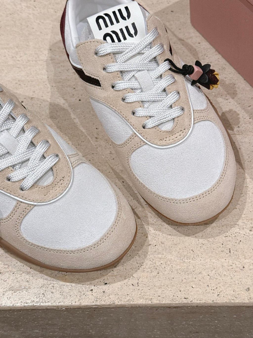 suede and shearling sneakers