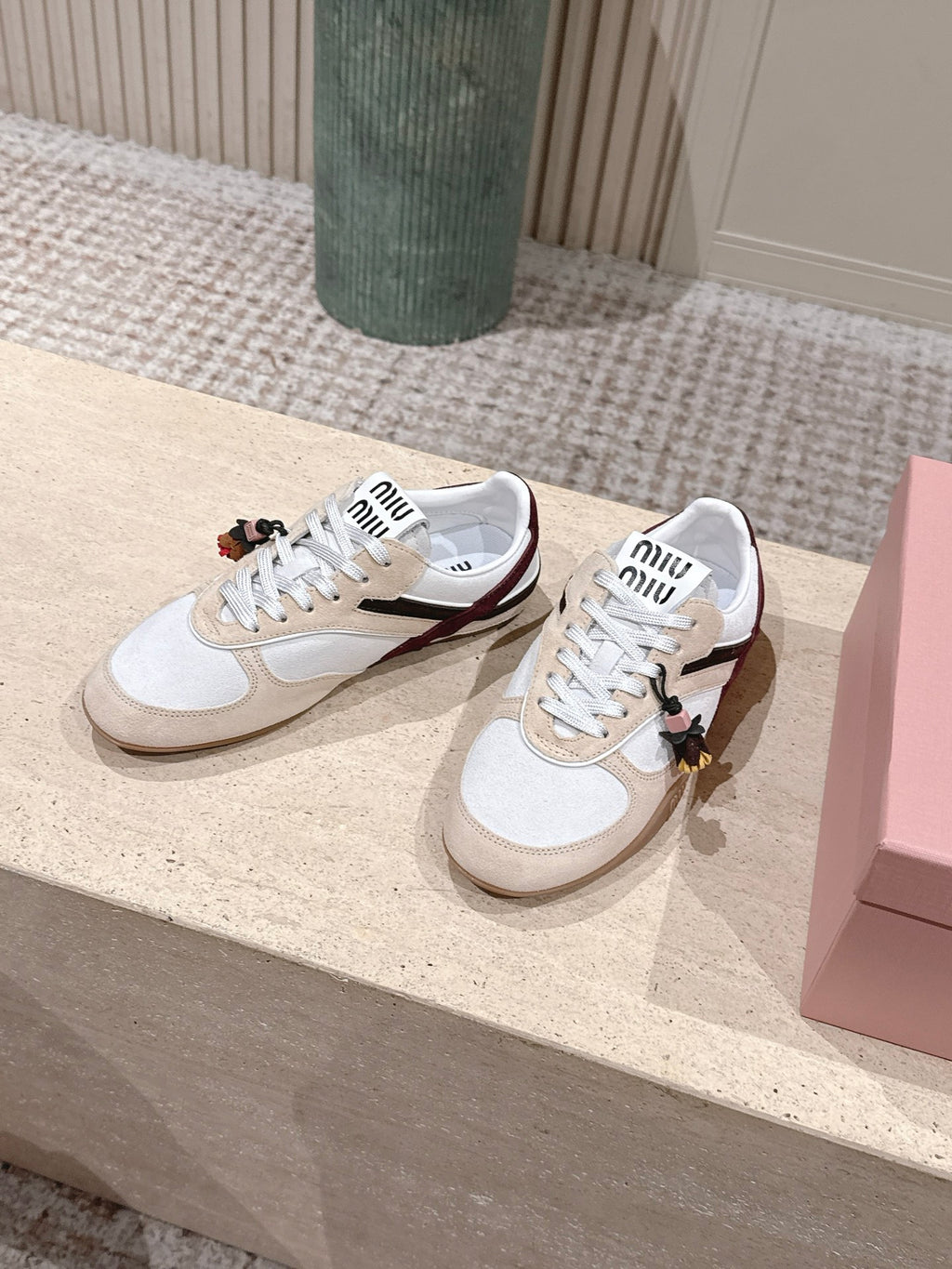 suede and shearling sneakers