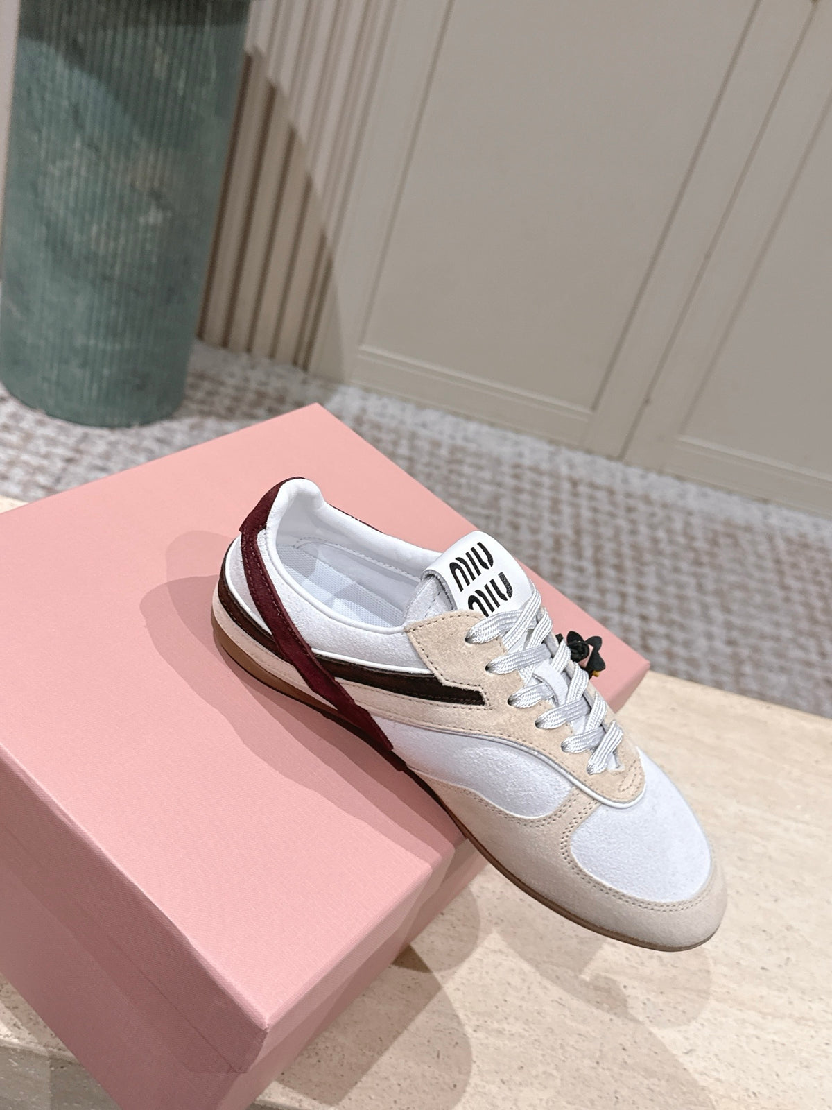 suede and shearling sneakers