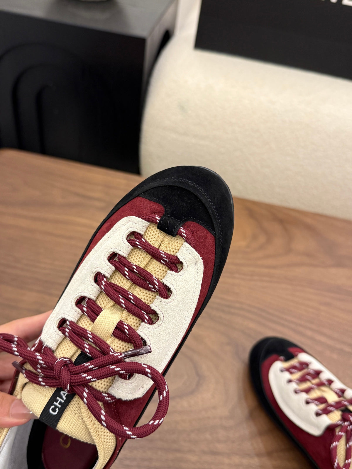 Sneakers Velvet Calfskin & Mixed Fibers