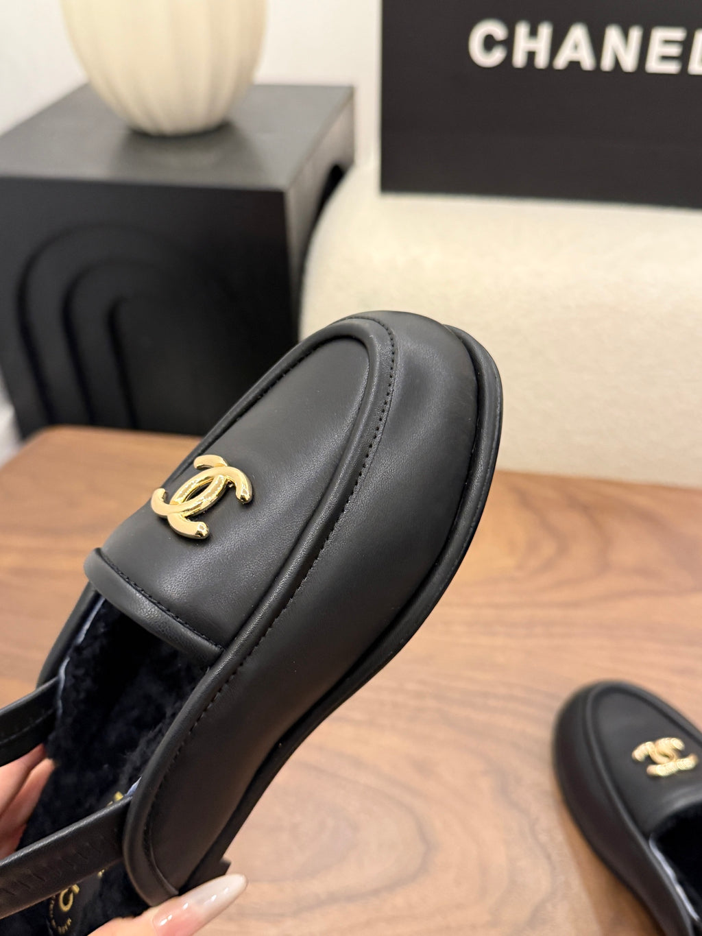 Suede Calfskin Slingback Loafers