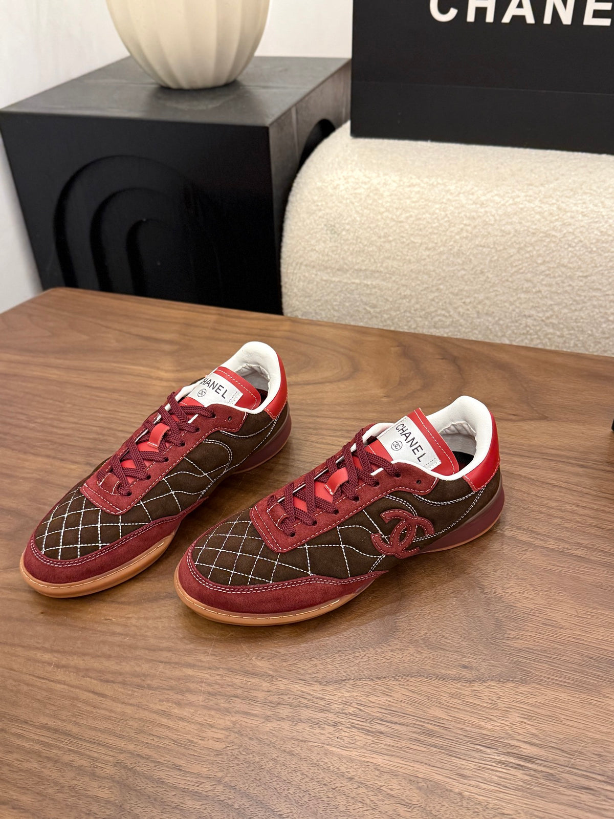 Luxury Quilted Low-Top Sneakers