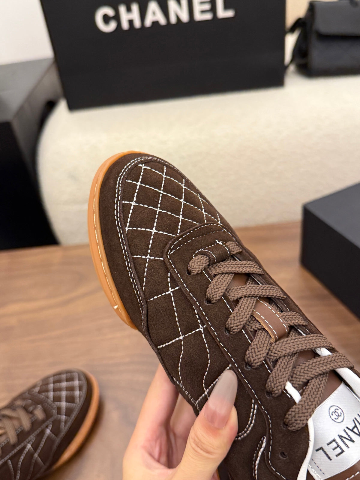 Luxury Quilted Low-Top Sneakers