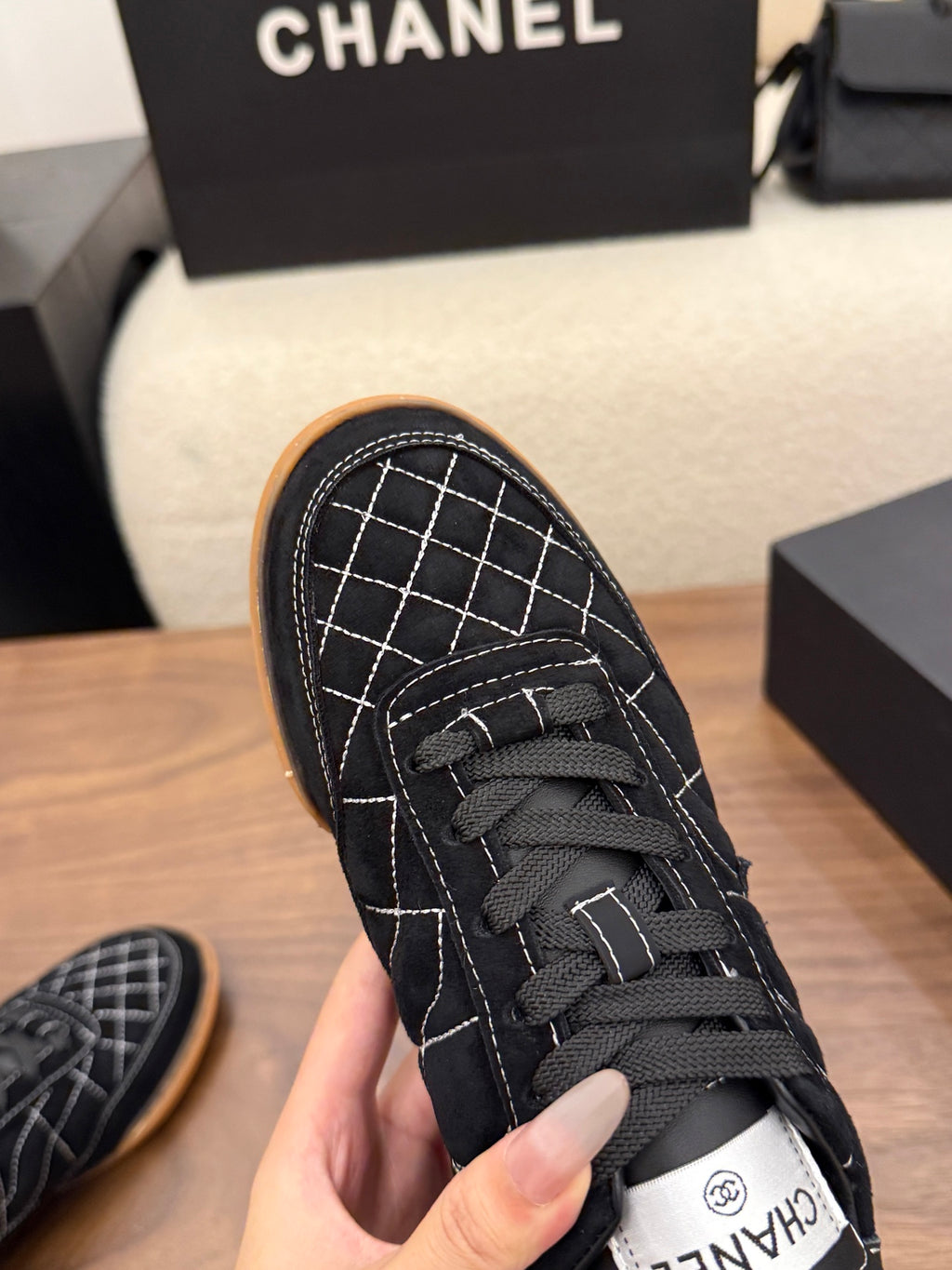 Luxury Quilted Low-Top Sneakers