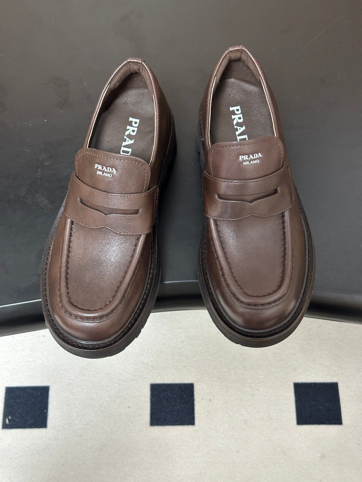 Leather loafers