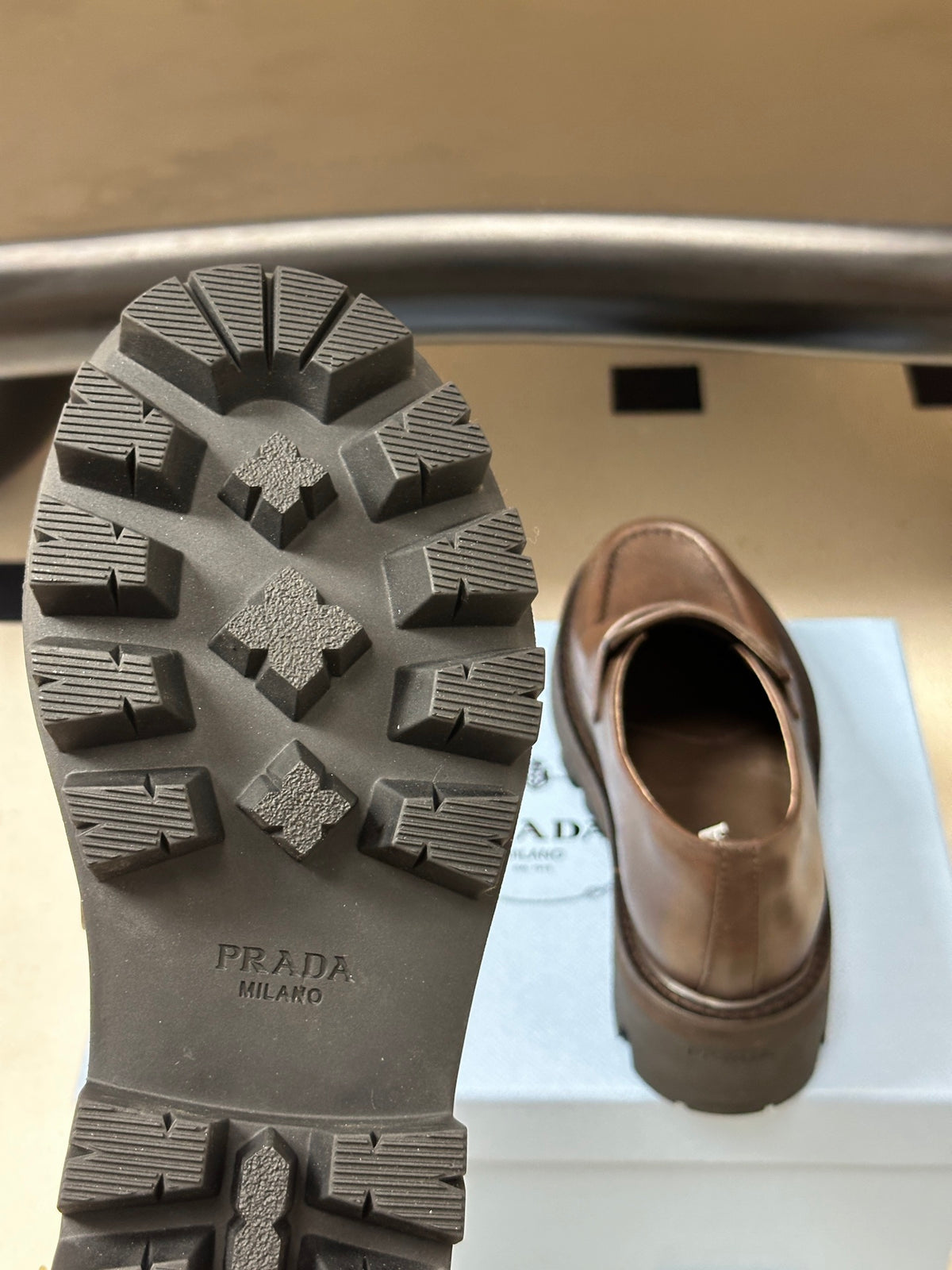 Leather loafers