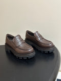 Leather loafers