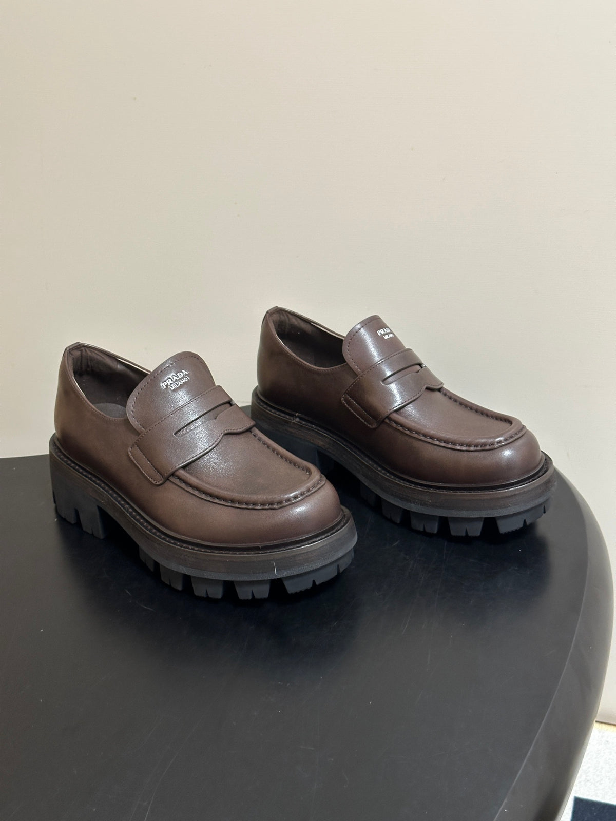 Leather loafers
