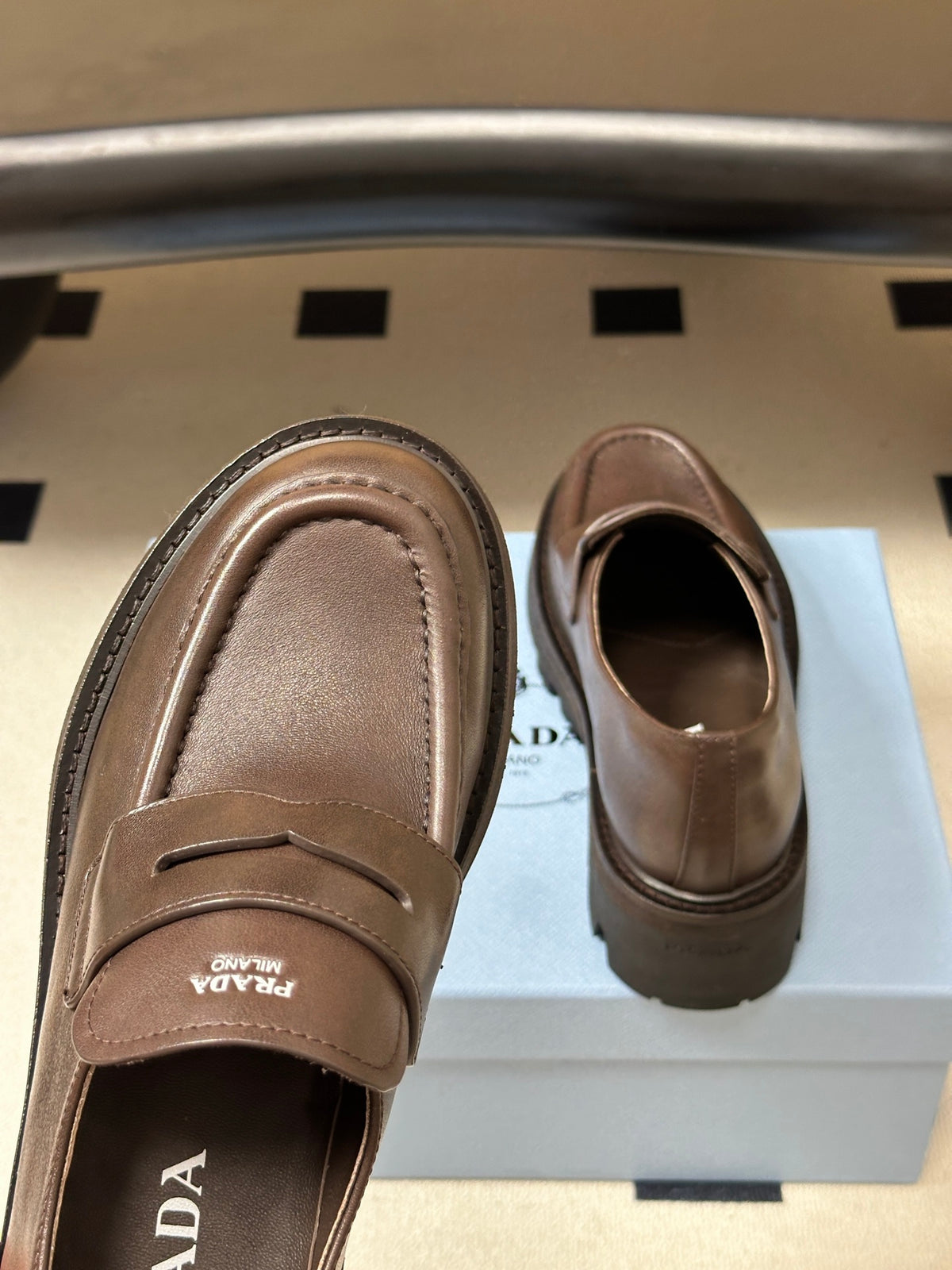 Leather loafers