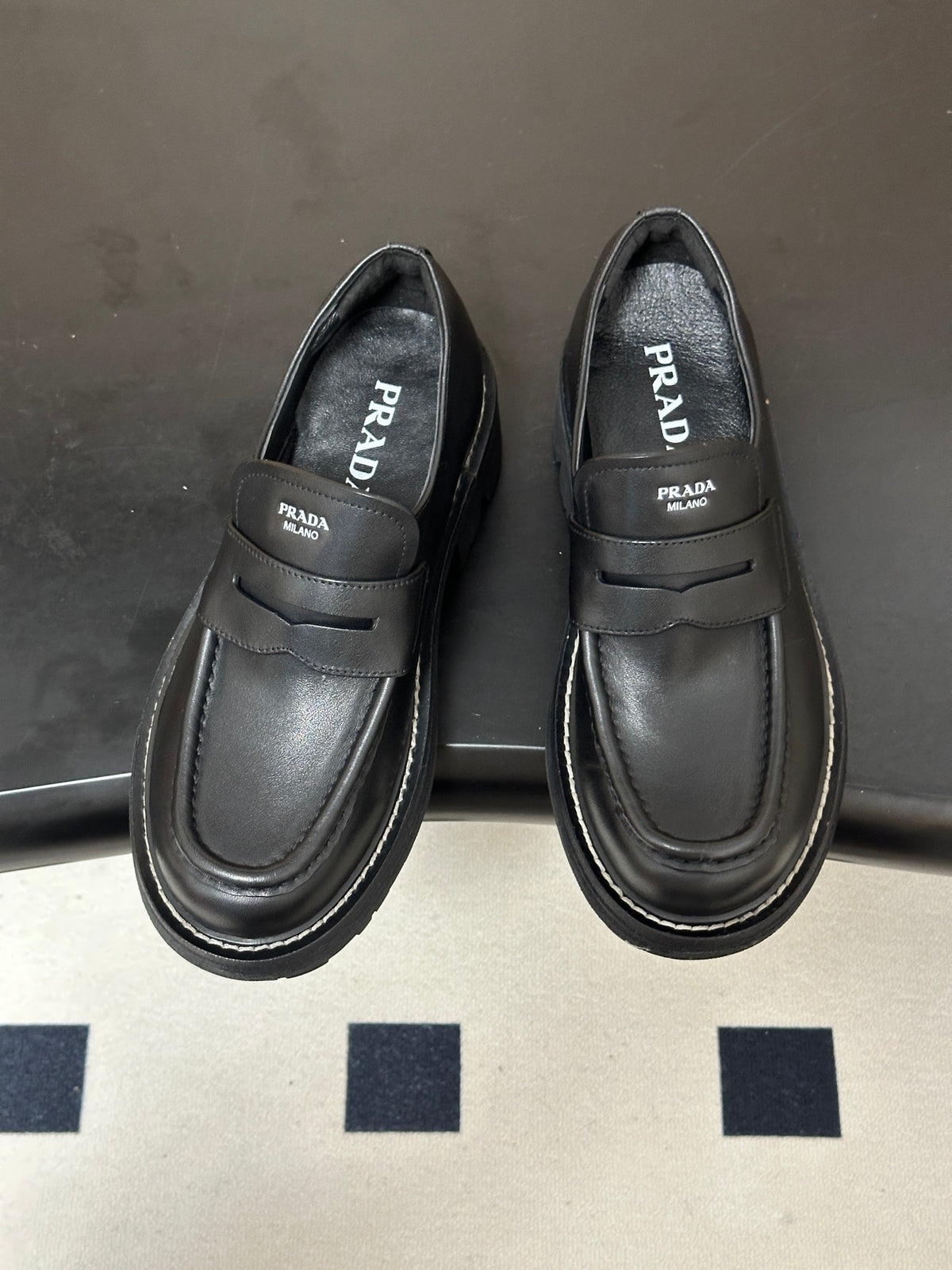 Leather loafers