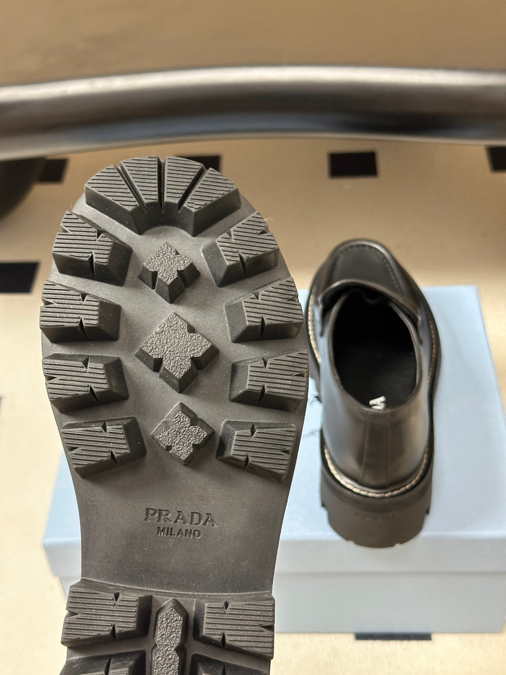 Leather loafers