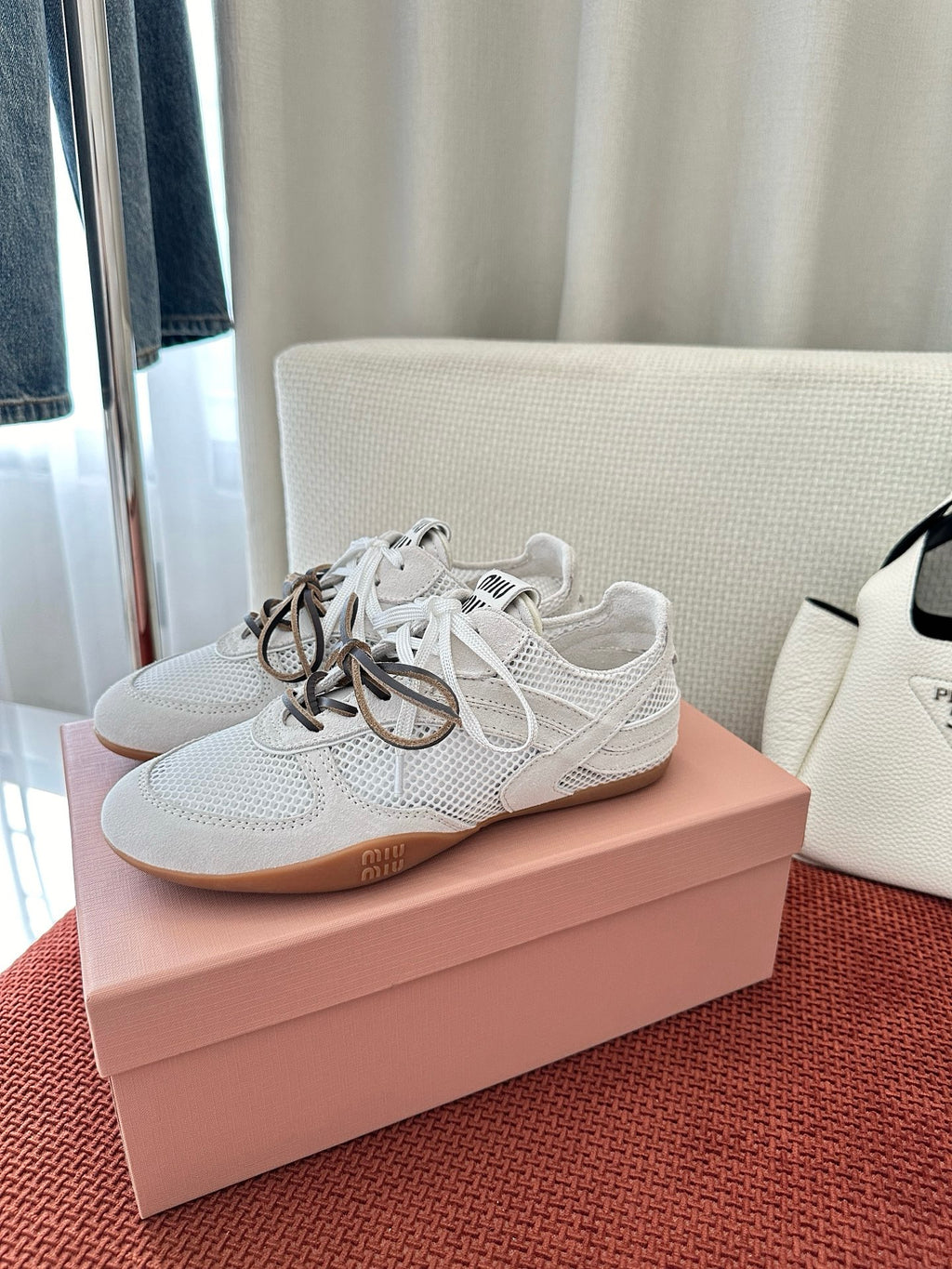 Mesh Knit Sneakers – Lace-Up Casual Trainers