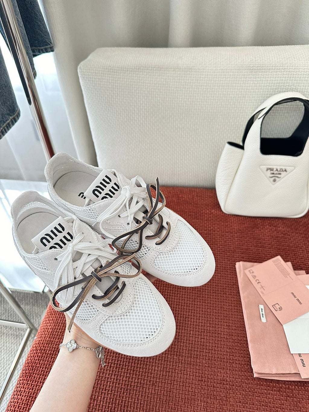 Mesh Knit Sneakers – Lace-Up Casual Trainers