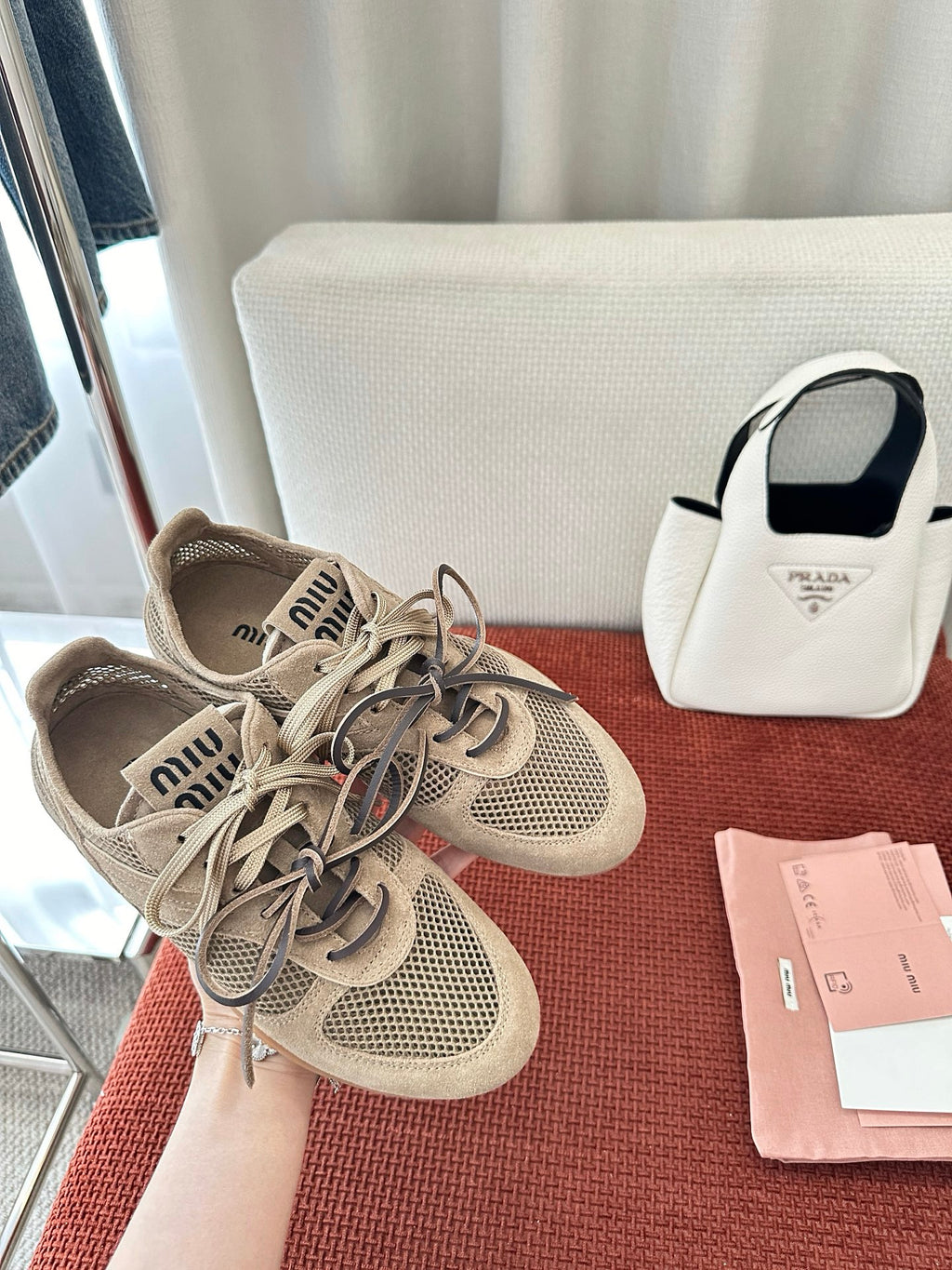 Mesh Knit Sneakers – Lace-Up Casual Trainers